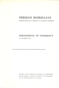 Herman Boerhaave. Driehonderd jaar geleden te Voorhout geboren