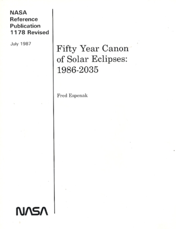 Fifty Year Canon Solar Eclipses 1986-2035, Nr. 1178