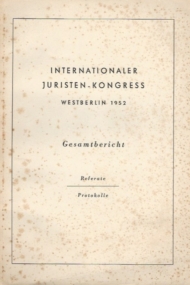 Internationaler Juristen-Kongress Westberlin 1952