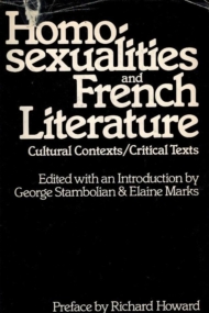 Homosexualities and French Literature.