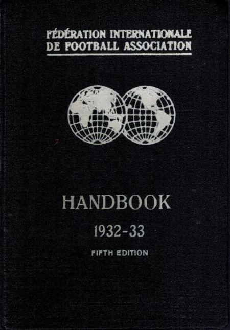 FIFA Handbook 1932-33